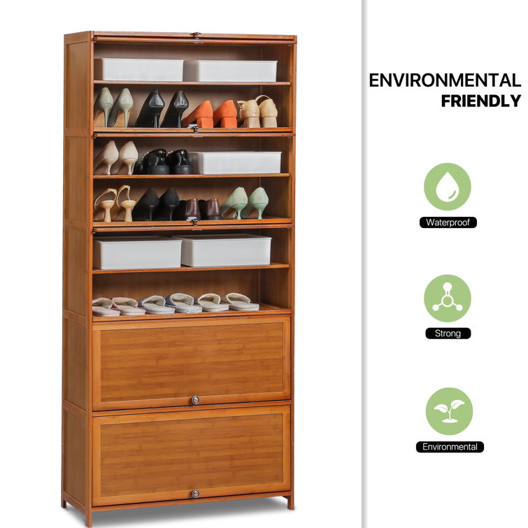 50 pair shoe cabinet deals with doors